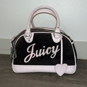 Juicy Couture Dog Carrier purse bag pink black y2k rare vintage luxury pup puppy
